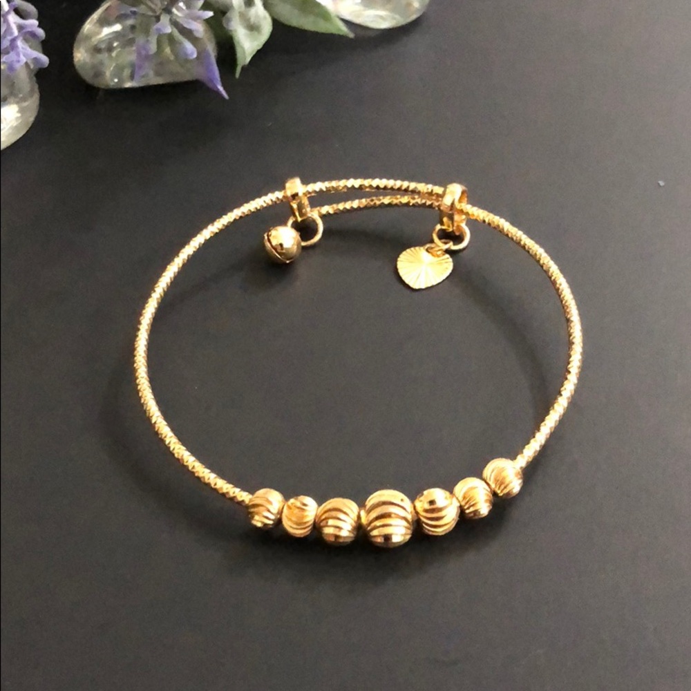 Gold Bangles Adjustable Size